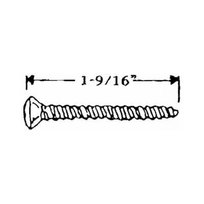 WHITE ROSETTE SCREW