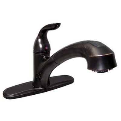 PH FAUCET 8IN KITCHEN SINGLE LEVER FAUCET OIL RUBBED BRONZE
