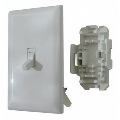 WHITE WALL FLIP SWITCH