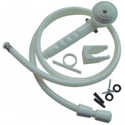 RV WHITE HAND SHOWER SET W/60IN HOSE