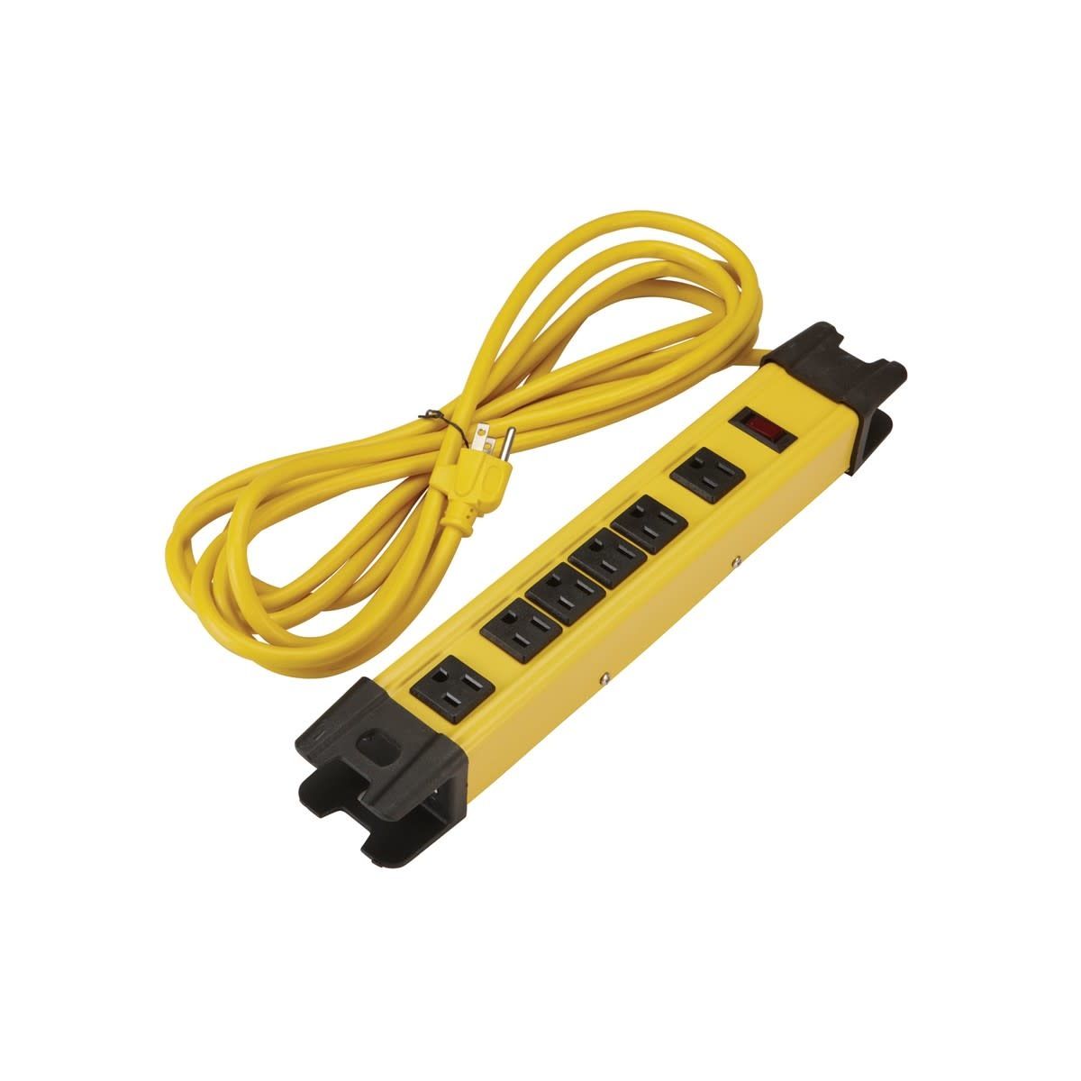 6 Outlet Heavy Duty Power Strip with Metal Housing