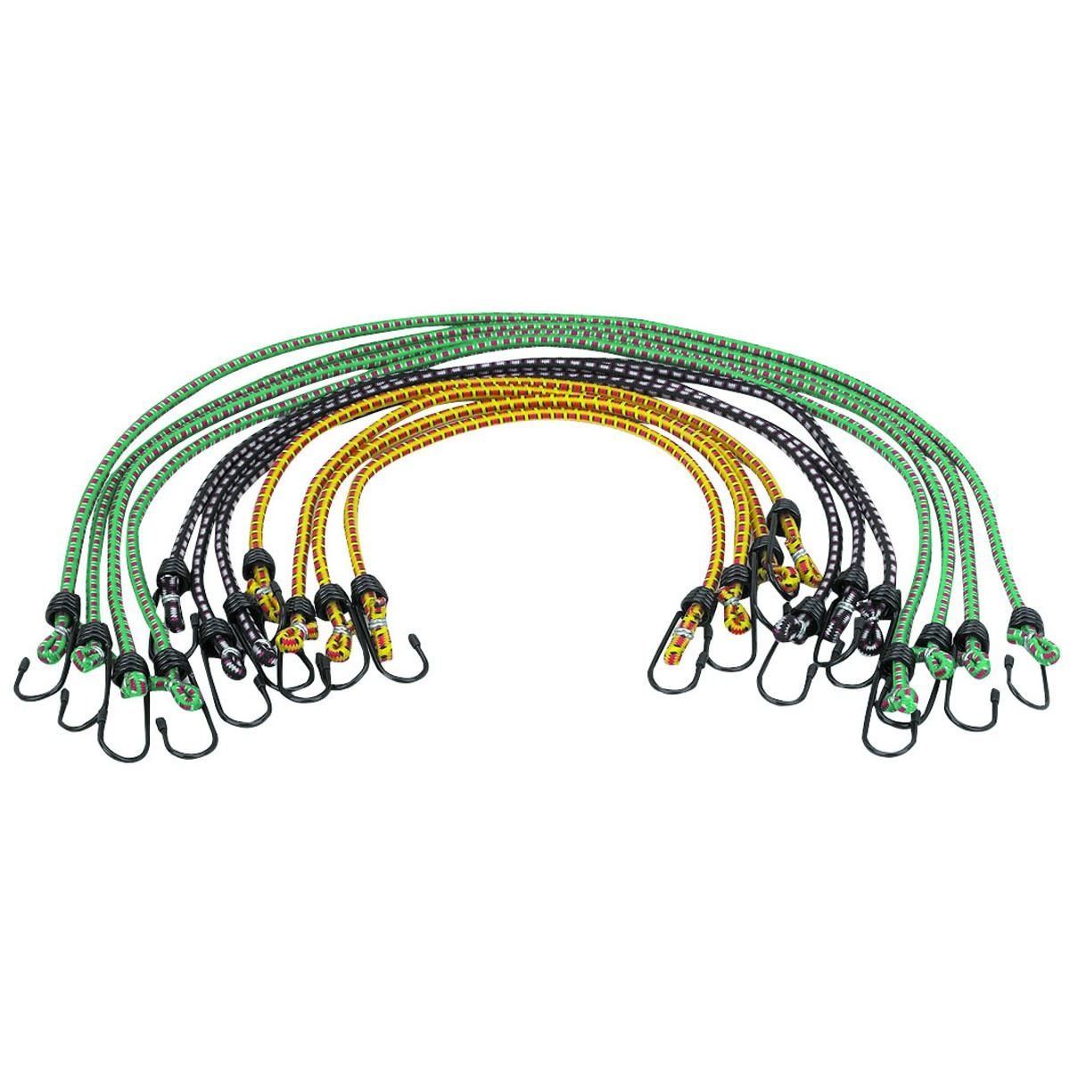 12 Pc Assorted Length Elastic Stretch Cords