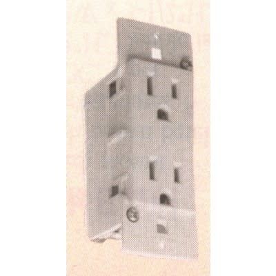 DUPLEX MOBILE HOME  RECEPTACLE-WHITE