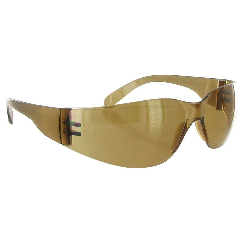 Rugged Blue Diablo Safety Glasses/Brown