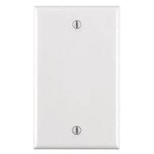 WHITE BLANK WALL PLATE
