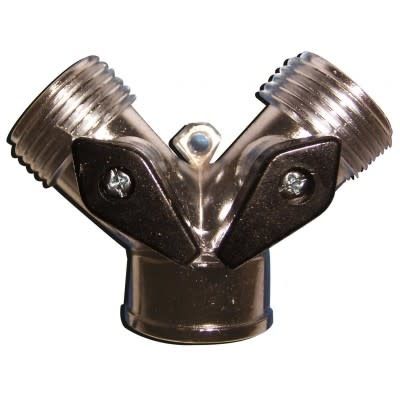 METAL GARDEN HOSE WYE