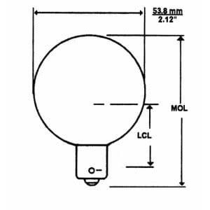 12V VANITY BULB-CLEAR 54709