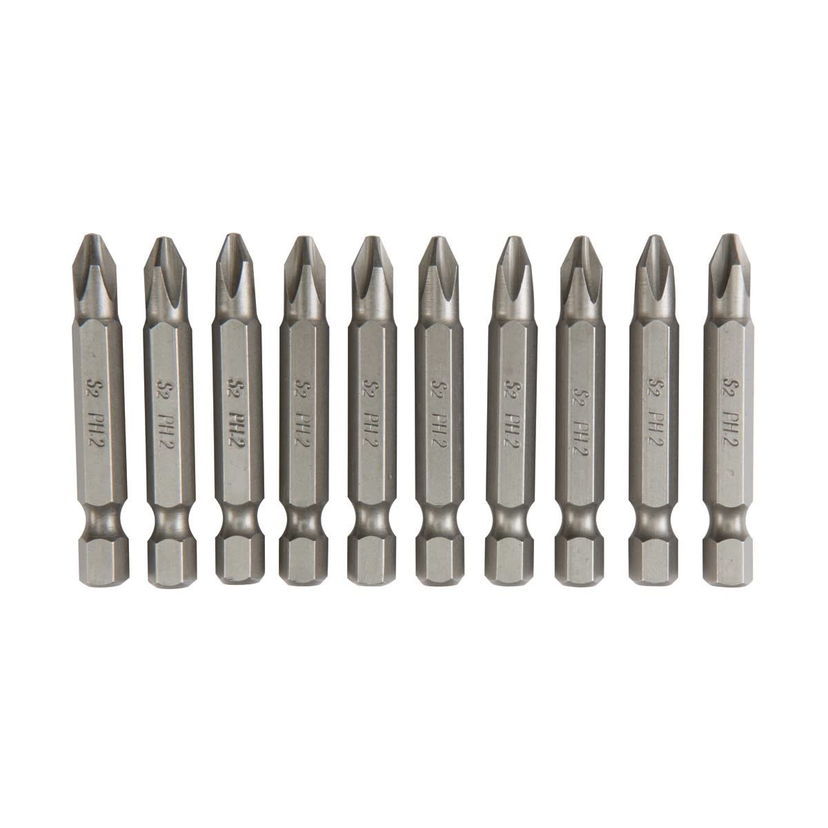2 in. PH2 Phillips Insert Bits 10 Pc