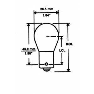 1141 BULB CARD OF 2 54789