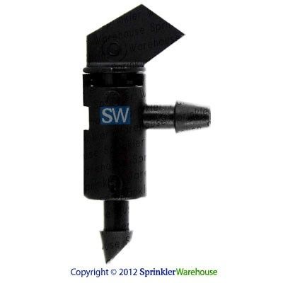 Flag 1 GPH Drip Emitter 1/4 in. Barb/ BLACK