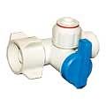 ANGLE VALVE  1/2&quot; FIP x 1/2&quot; MIP x 3/8&quot; OD Push Fit