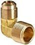 Brass Elbow 3/8&quot; Flare x 3/8&quot; MIP