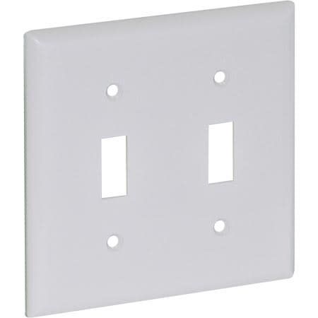 TWO GANG WALL SWITCH FACE PLATE