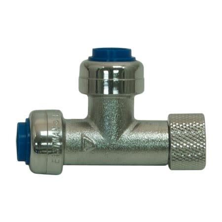 PUSH-FIT STOP VALVE TEE ADAPTER