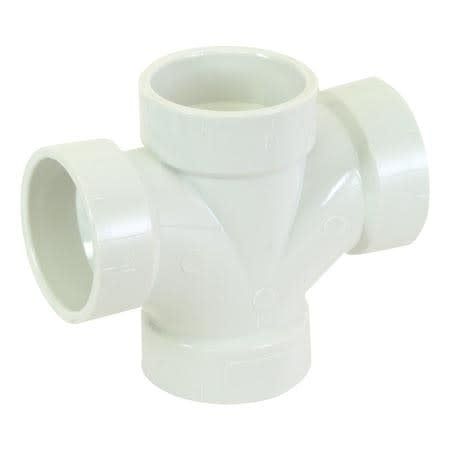 1 1/2 PVC DWV DOUBLE SANIT TEE