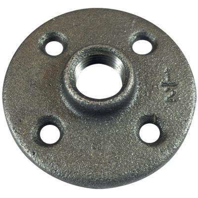 BLACK MALLEABLE FLOOR FLANGE 1/2"