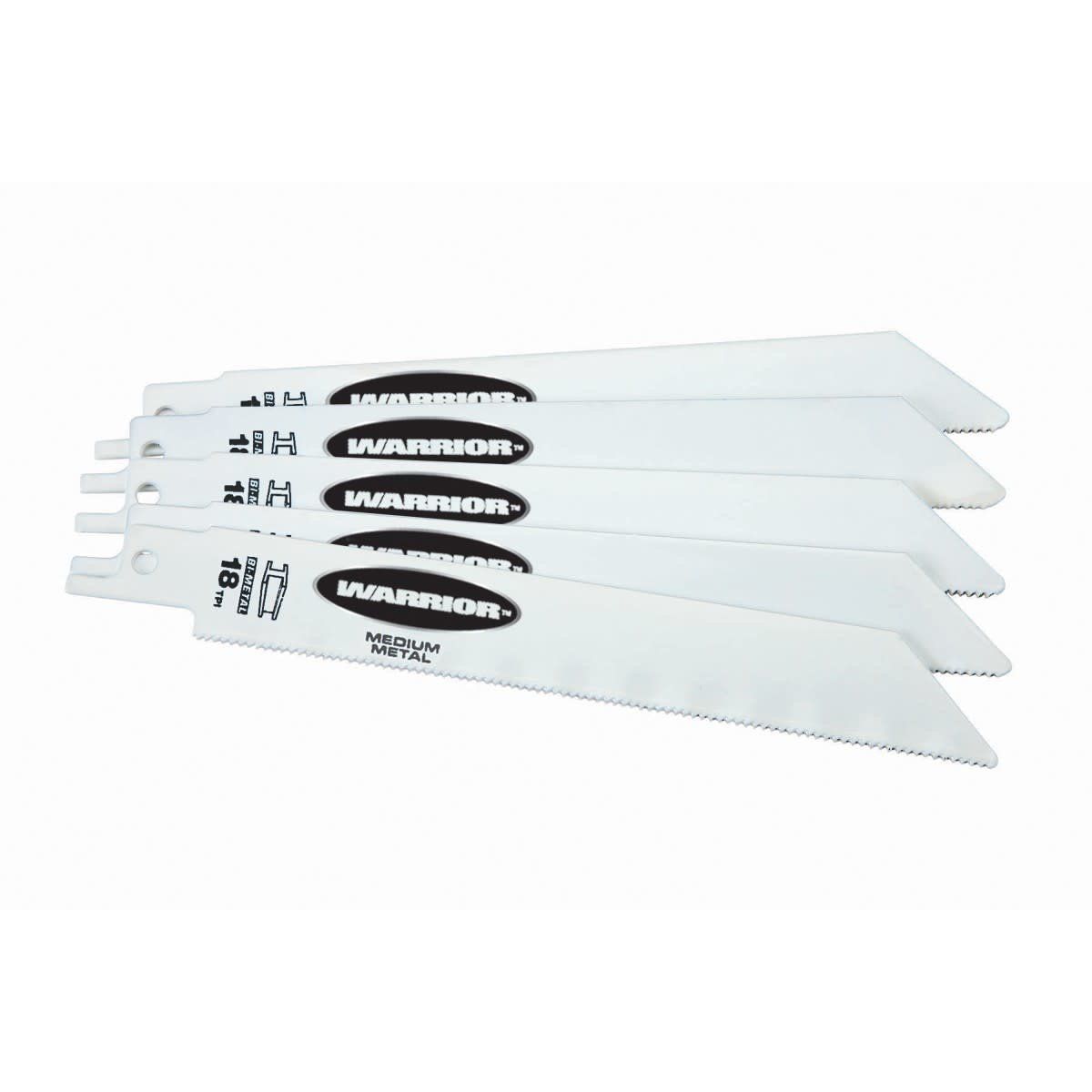 6 in. 18 TPI Metal Cutting Bi-metal Reciprocating Saw Blades 5 Pc