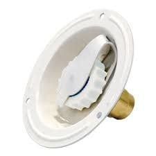 RECESSED WATER INLET WHT
