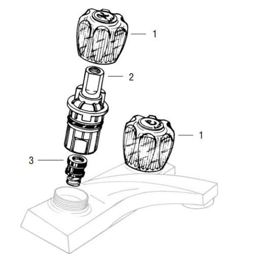 Delta/Delex Lav/Sink Rebuild Kit (Acrylic)