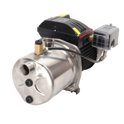 JP10S-SS Shallow Well Jet Pump, Stainless Steel (115/230V, 1 HP)