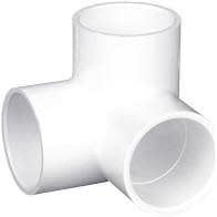 90-Degree PVC Sch 40 Side Outlet Elbow 3/4S X 3/4S X 1/2S
