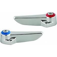 T &amp; S Brass Lever Handles