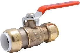 3/4&quot; PUSH FIT BALL VALVE PVC