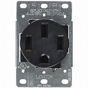 Leviton  50 Amp, 125/250V, Nema 14-50R, 3P, 4W, Flush Mounting Receptacle