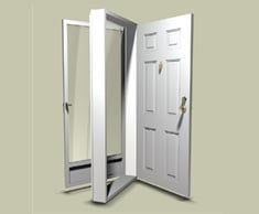 36 X 76 RH HT COMBINATION STEEL DOOR/ SPECIAL ORDER
