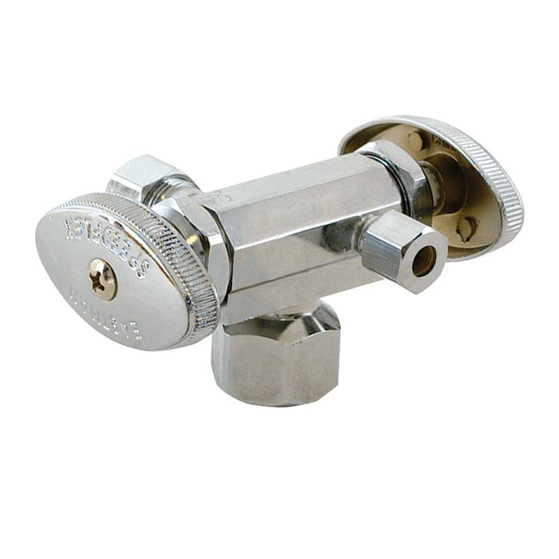 1/2″ FIP x 3/8″ x 3/8″ OD Comp Multi-Turn Dual Outlet Stop Valve
