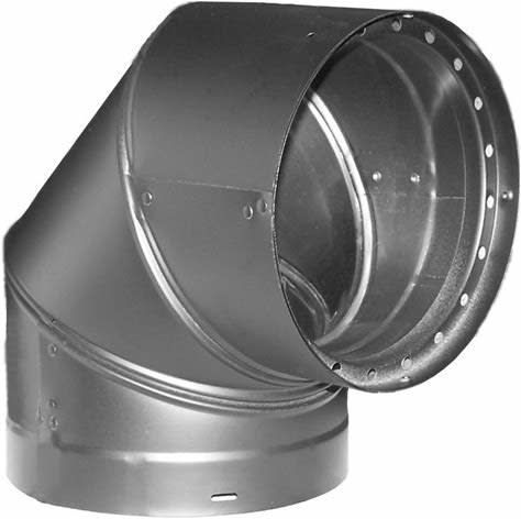 DOUBLE WALL 6&quot; ADJUSTABLE ELBOW