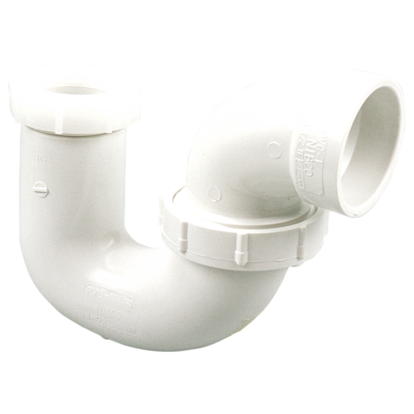 1-1/2" Hub x Slip Joint  P-Trap with Union Joint