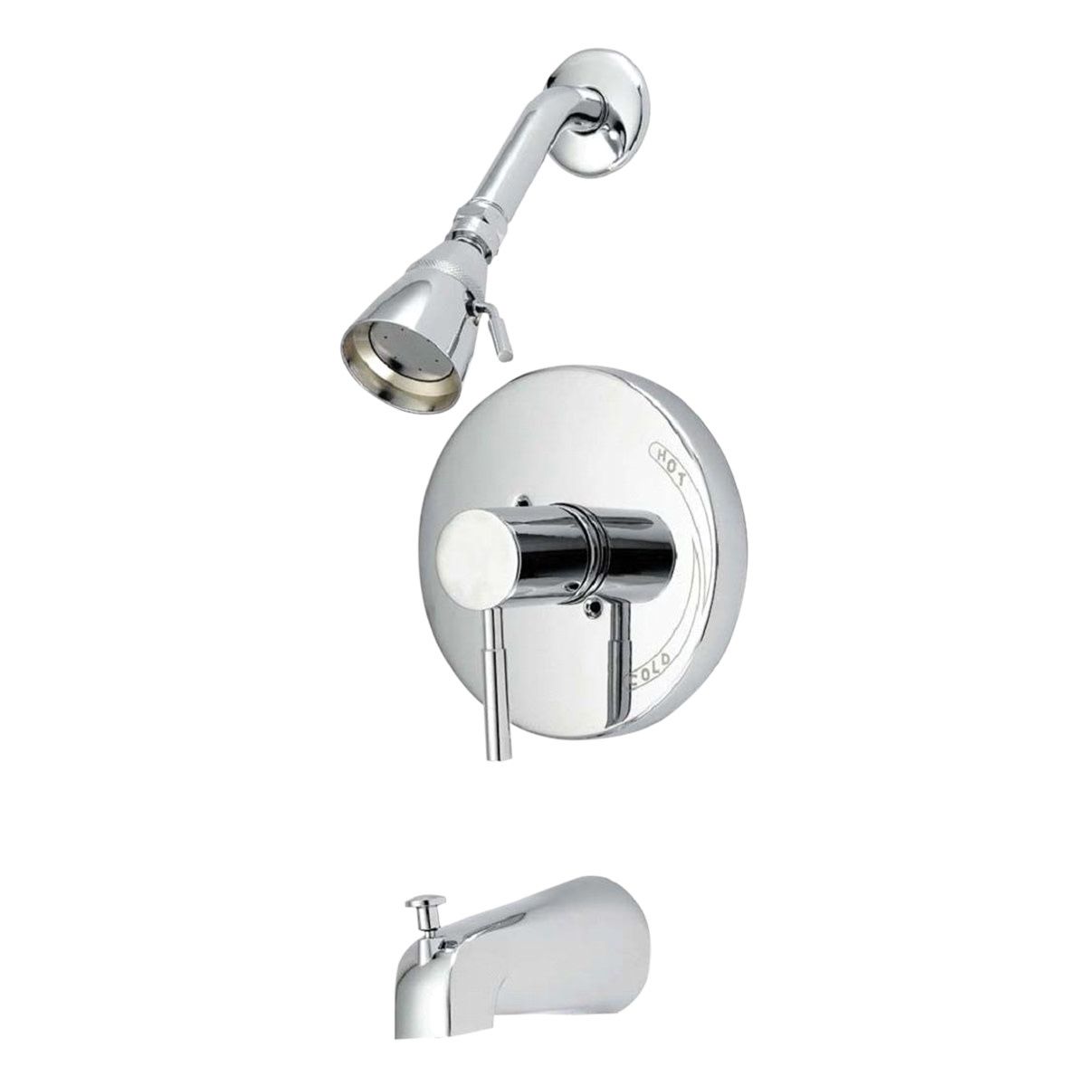 METRO Chrome Tub and Shower Set