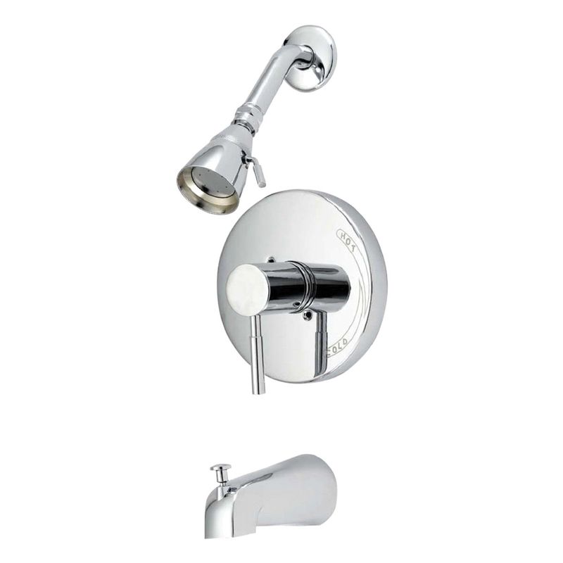 METRO Chrome Tub and Shower Set