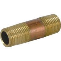 1 1/4&quot; BRASS NIPPLE 4&quot;