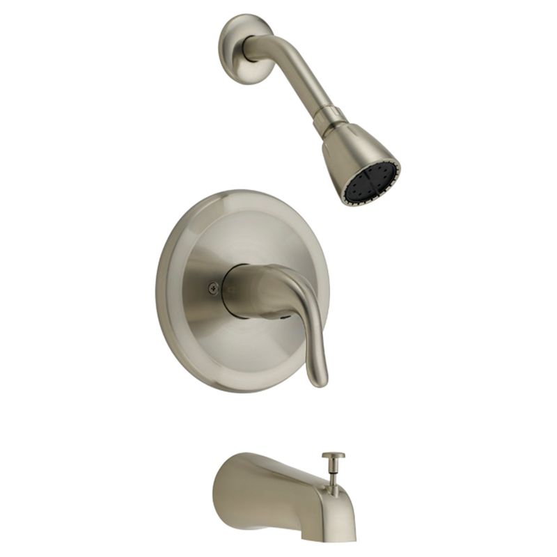 Brushed Nickel Tub and Shower Trim Kit