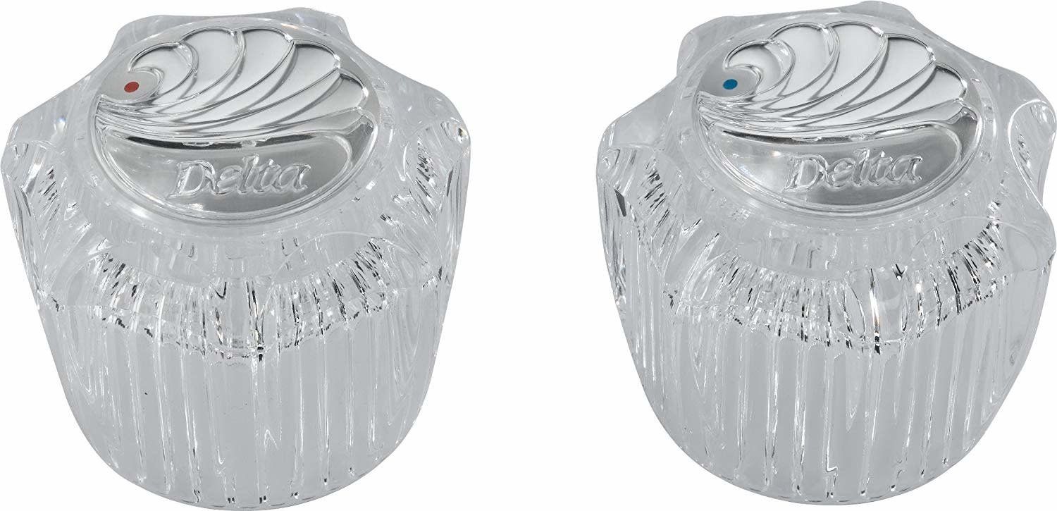 DELTA CLEAR KNOB HANDLE KIT (PAIR)