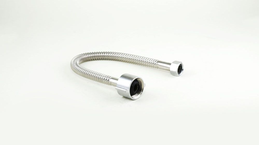 FALCON STAINLESS TOILET CONNECTORS 3/8" X 7/8" X 12"