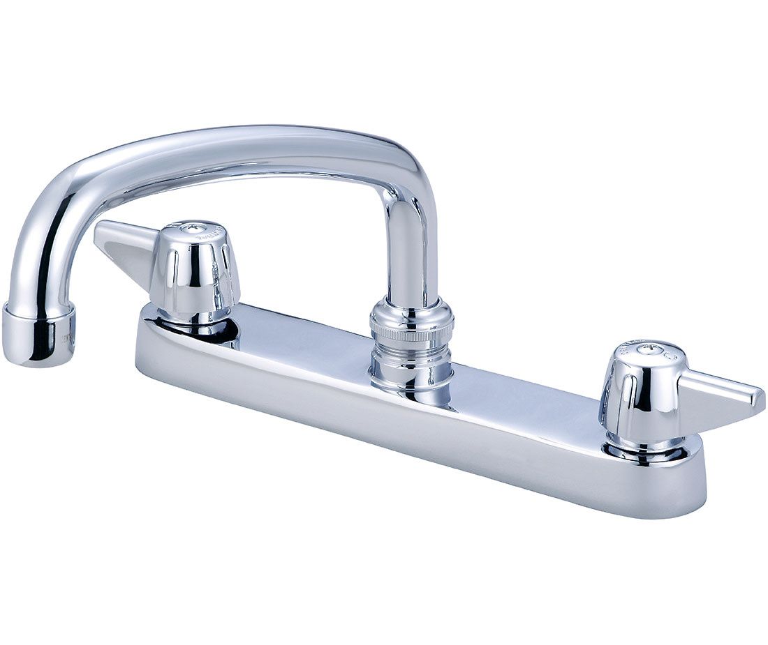 CENTRAL BRASS Two Handle Cast Brass Kitchen Faucet