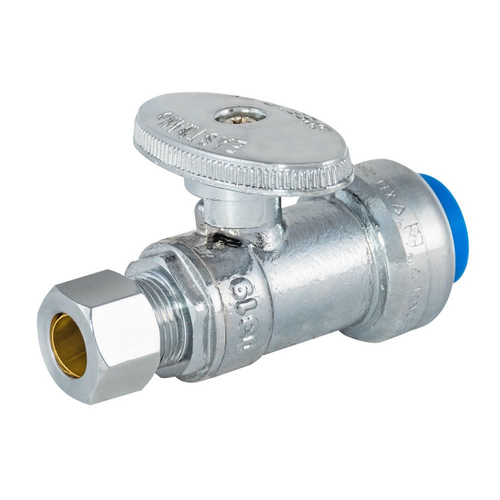 PUSHFIT STRAIGHT VALVE 3/8&quot; X 1/2&quot;