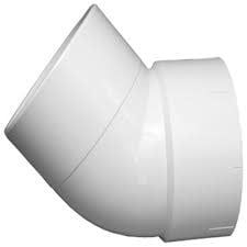 PVC STREET 45 ELBOW 8&quot;