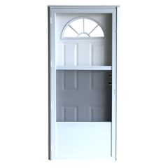 FAN STYLE WINDOW COMBINATION STEEL DOOR/ SPECIAL ORDER