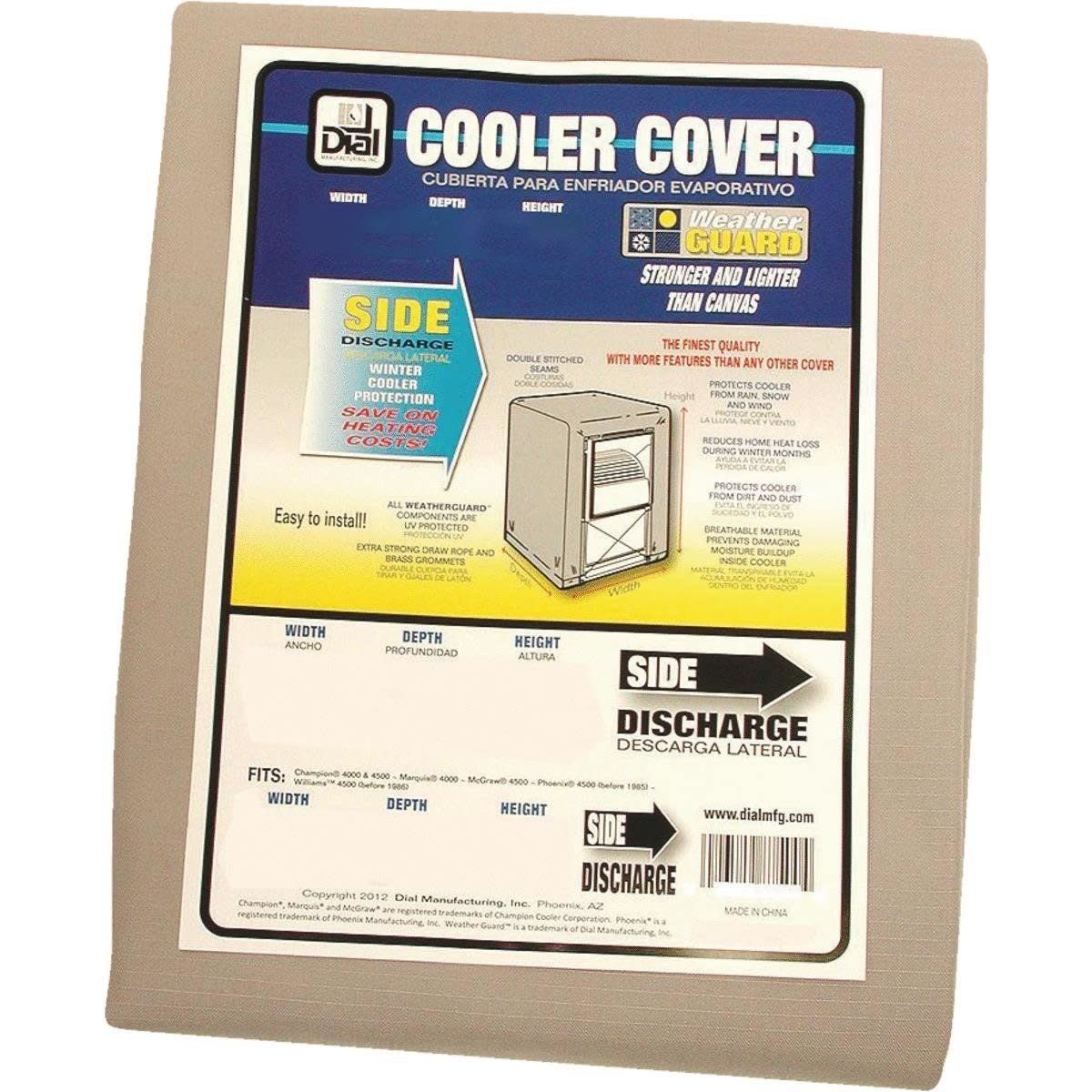EVAPORATIVE COOLER COVER 34 x 34 x 40 Side Draft