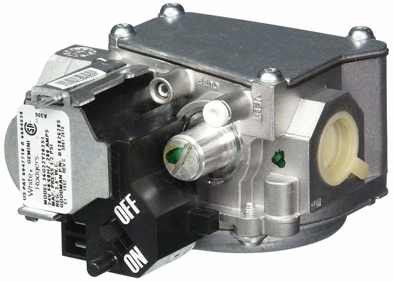 White-Rodgers 36G22-254 Series 36G Fast Opening Single Stage Natural/Lp Gas Valve,