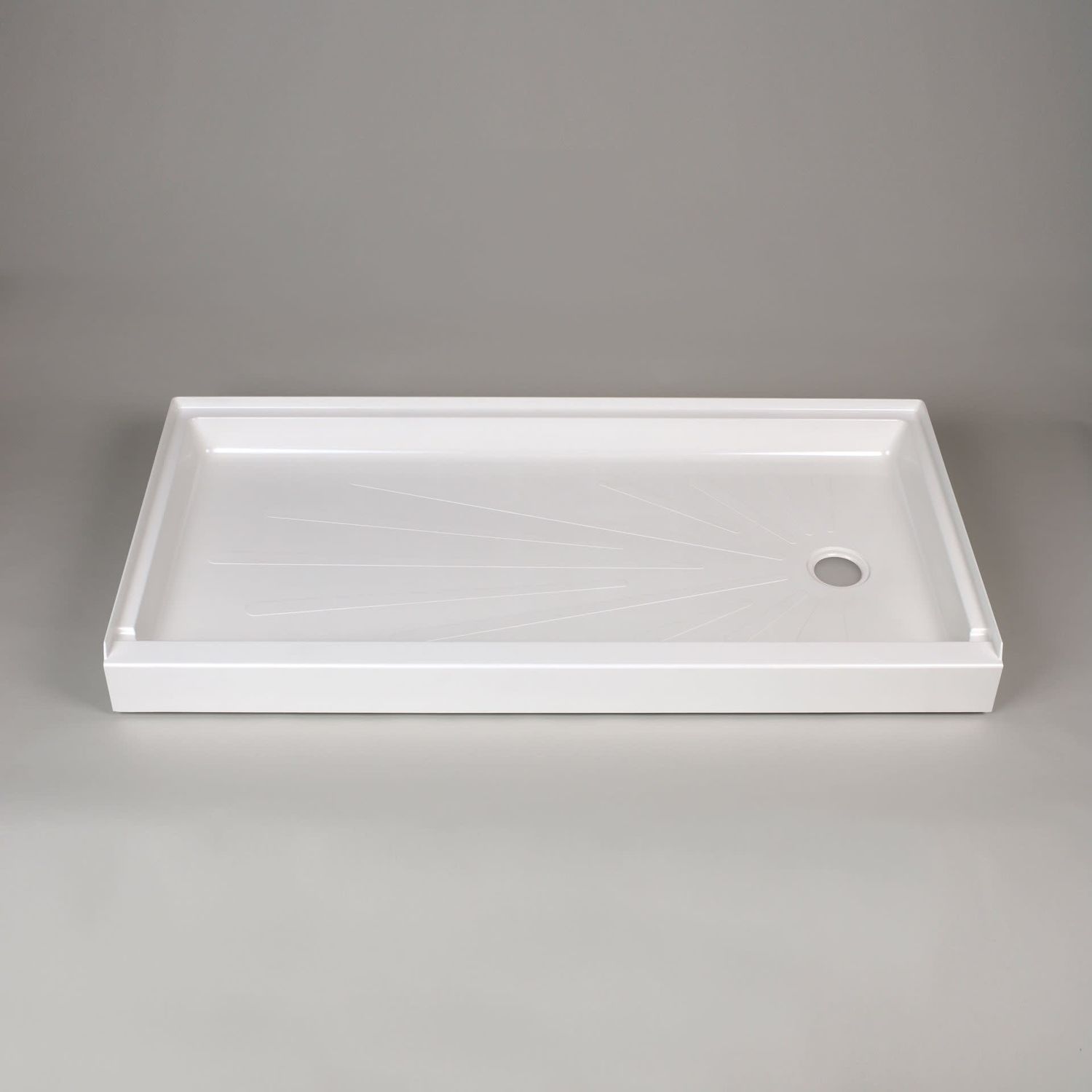 30&quot; x 60&quot; ShowerTub Shower Base - Right Drain - White