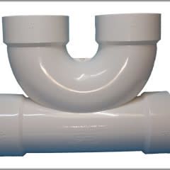 3&quot; PVC/DWV U SHAPED DOUBLE CLEANOUT