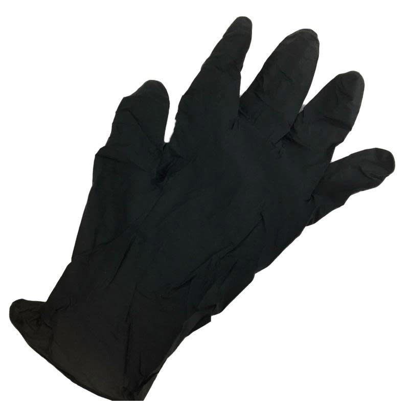 XL Nitrile Disposable Gloves - Black- Powder Free - Box of 100