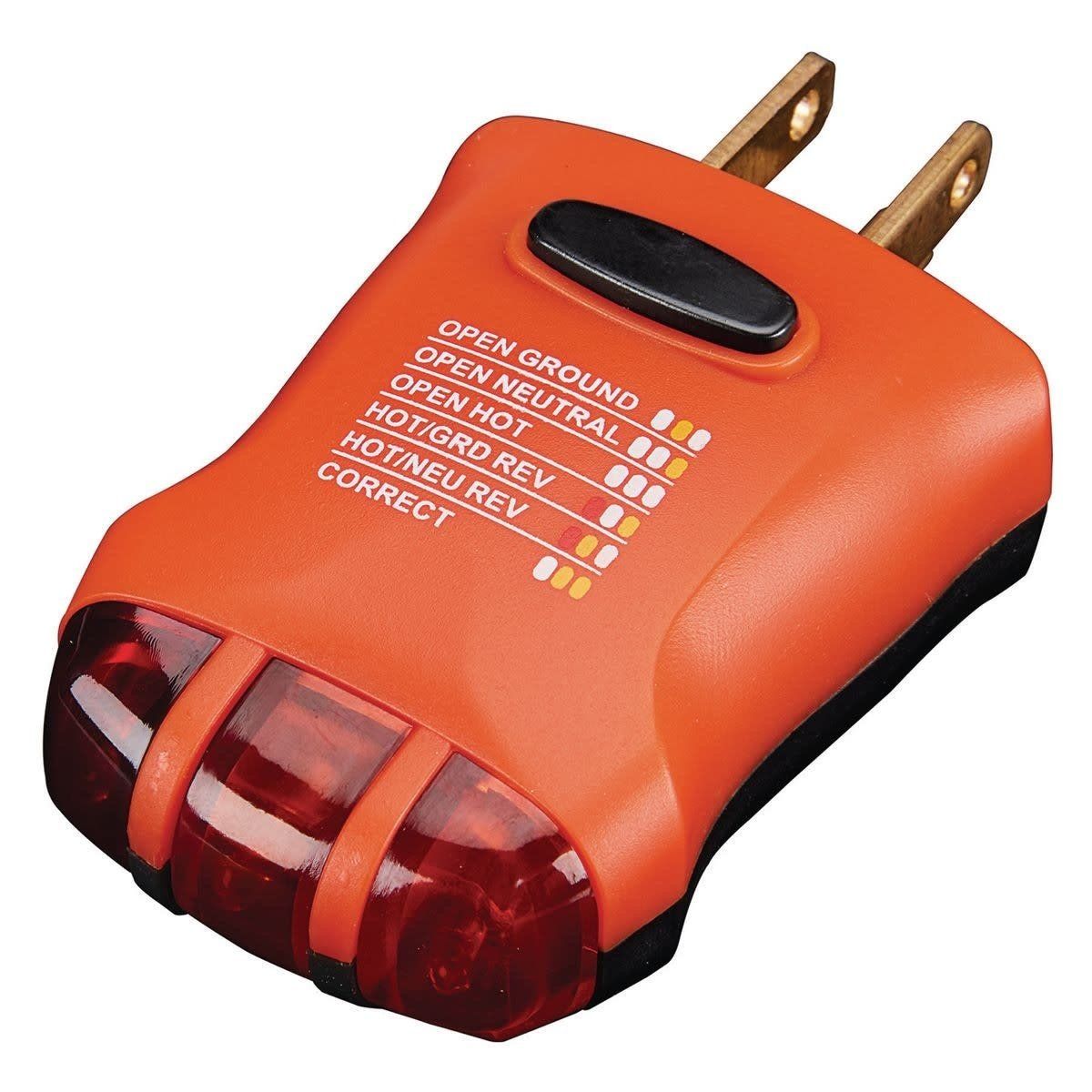 Electrical Receptacle Tester W/ GFCI Diagnosis