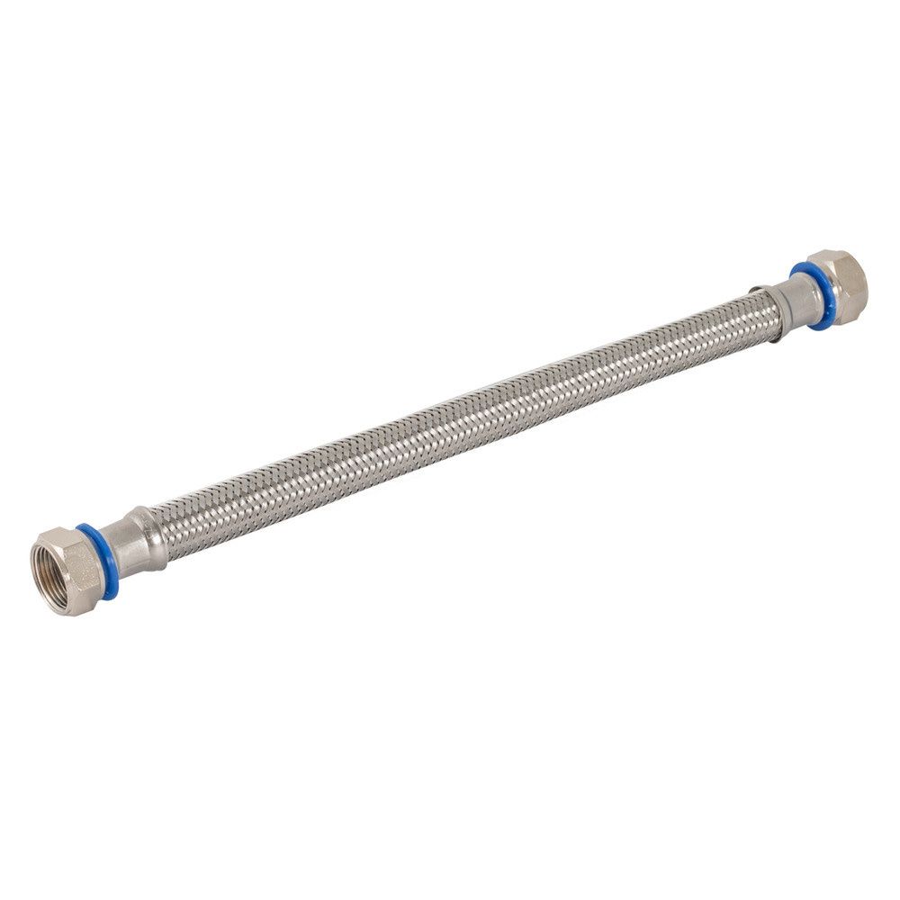 24 in. Braided Water Heater Connector – 3/4 in. FIP X 3/4 in. FIP