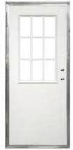 32 X 80 OUTSWING DOOR RH W/ COTTAGE WINDOW/ DEADBOLT